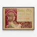 Poster vintage Circolo Artistico di Schaerbeek 1898 — quadro incorniciato alla parete