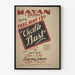 Poster vintage del teatro Mayan "Polvere di gesso" 1936
