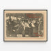 Poster vintage Canzoni di Montmartre Paul Delmet — quadro incorniciato alla parete