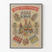 Poster vintage Cantanti danzatrici internazionali Sorelle Goldkett