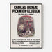 Poster vintage Pickwick-Klubben di Charles Dickens in norvegese