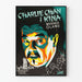Poster cinematografico vintage Charlie Chan a Shanghai