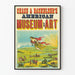 Poster vintage del Museo d'Arte Americano Chase & Bachelder