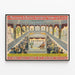 Poster vintage illusionista Barnum & Bailey di Roltair — quadro incorniciato alla parete