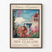 Poster vintage Château Tongariro - Parco Nazionale della Nuova Zelanda