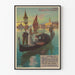 Poster vintage Ferrovia Est Parigi-Venezia