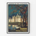 Poster vintage Château de Chambord Touraine - Chemin de fer d'Orléans