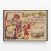 Poster vintage Berck-sur-Mer Chemin de Fer du Nord — quadro incorniciato alla parete