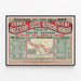 Poster vintage Chemins de Fer de l'Est - Treni veloci Francia ed Europa 1893 — quadro incorniciato alla parete