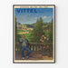 Poster vintage delle Ferrovie dell'Est Vittel Vosgi