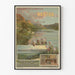 Poster vintage Nantes Ain Chemins de fer Paris Lyon Méditerranée