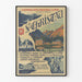 Poster vintage Saint-Christau Basses Pyrénées - Decorazione murale ferroviaria
