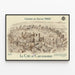 Poster vintage Chemins de Fer du Midi La Cité de Carcassonne — quadro incorniciato alla parete