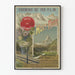 Poster vintage Chemins de Fer P.L.M. - Valle di Zermatt, Monte Rosa