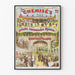 Poster vintage del museo anatomico e esposizione d'arte