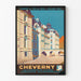 Poster Vintage Château de Cheverny - Circuiti Automobilistici della Loira