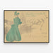 Poster vintage Al Bar di Boutteville - XIV Esposizione — quadro incorniciato alla parete
