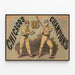 Poster vintage di baseball Chicago campioni degli Stati Uniti — quadro incorniciato alla parete