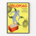 Poster vintage CHLOMAG per disturbi della nutrizione cellulare
