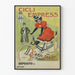 Poster vintage Cicli Empress bicicletta donna rossa