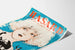 Poster vintage film "Hasard" con ritratto stilizzato e silhouette