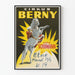 Poster del circo Cirkus Berny con corsa di cavallo bianco