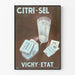 Poster vintage Citri-Sel Vichy-État effervescente