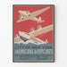 Poster vintage aeroporti municipali di New York