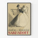 Poster vintage Clothilde et Alexandre Sakharoff decorazione murale