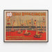 Poster vintage Circus Cole Bros. Nelson Family — quadro incorniciato alla parete