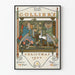 Poster vintage Collier's Natale 1900 stile art déco