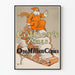 Poster vintage di Natale Babbo Natale sulla slitta