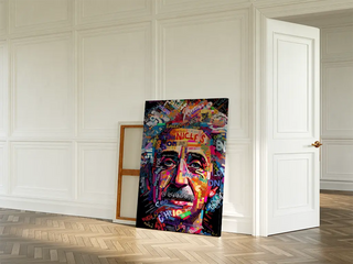 Quadro Street Art - Mosaico Moderno di Einstein