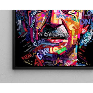 Quadro Street Art - Mosaico Moderno di Einstein