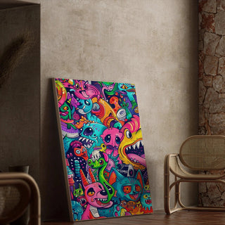 Manifesto Pop Art - Esplosione Cromatica