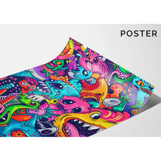 Manifesto Pop Art - Esplosione Cromatica