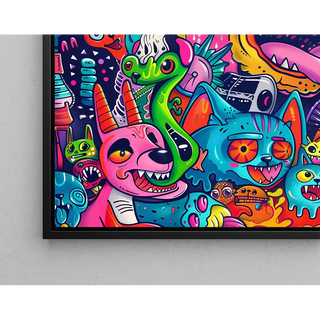 Manifesto Pop Art - Esplosione Cromatica