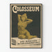 Poster vintage Colosseo - La ragazza dalla pelle dorata