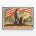Poster vintage Comitato Americano per le Regioni Devastate della Francia — quadro incorniciato alla parete
