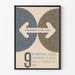 Poster vintage della 9a conferenza internazionale di design di Aspen 1959