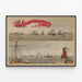 Poster Compagnie Générale Transatlantique - Flotta di Navi a Parigi — quadro incorniciato alla parete