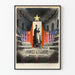 Poster vintage per sala da concerto con orchestra e poster militare sovietico