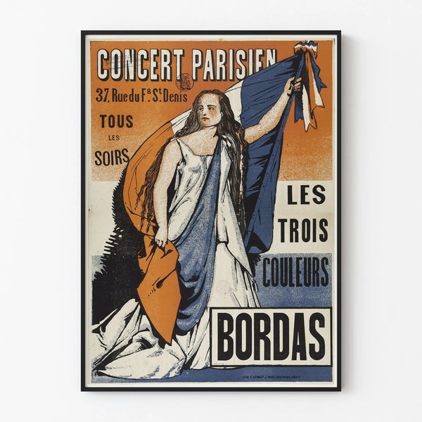 Poster Concerto Parigino Le Tre Colori Bordas