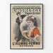 Poster vintage Passeggiata del concerto dell'orologio sugli Champs-Élysées