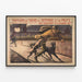 Poster antico del concorso cani da difesa e di polizia 1907 — quadro incorniciato alla parete