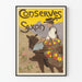 Poster vintage Conserves stile Saxon Art Nouveau