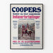 Poster vintage Coopers Storie Indiane illustrate