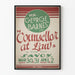 Poster vintage Mr. George Barnes - Consigliere legale