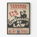 Poster vintage Counsellor at Law Federal Theatre