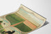 Poster vintage vita campestre con cavalli e praterie